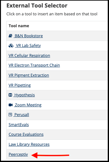 Sakai External Tool Selector.png